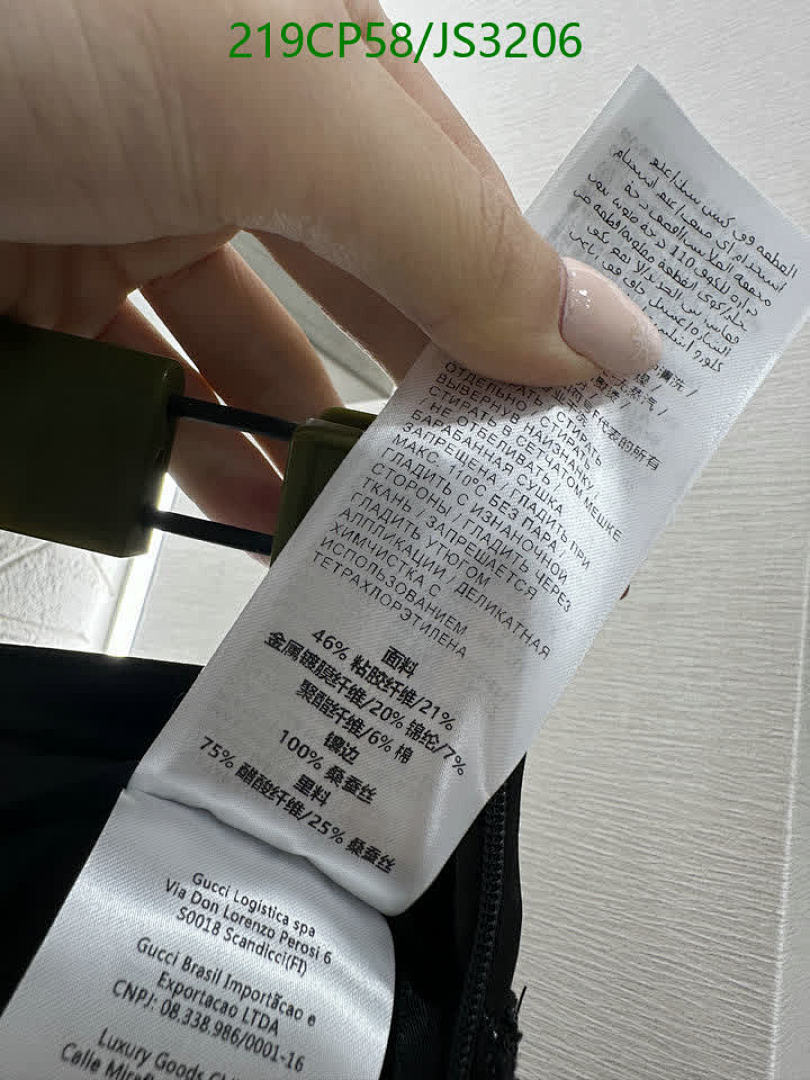 Gucci-Clothing Code: JS3206 $: 219USD