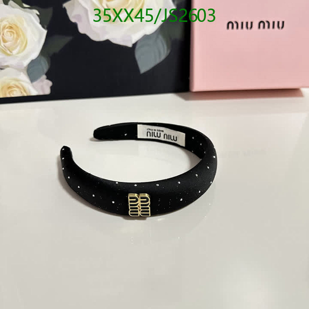 MIU MIU-Headband Code: JS2603 $: 35USD