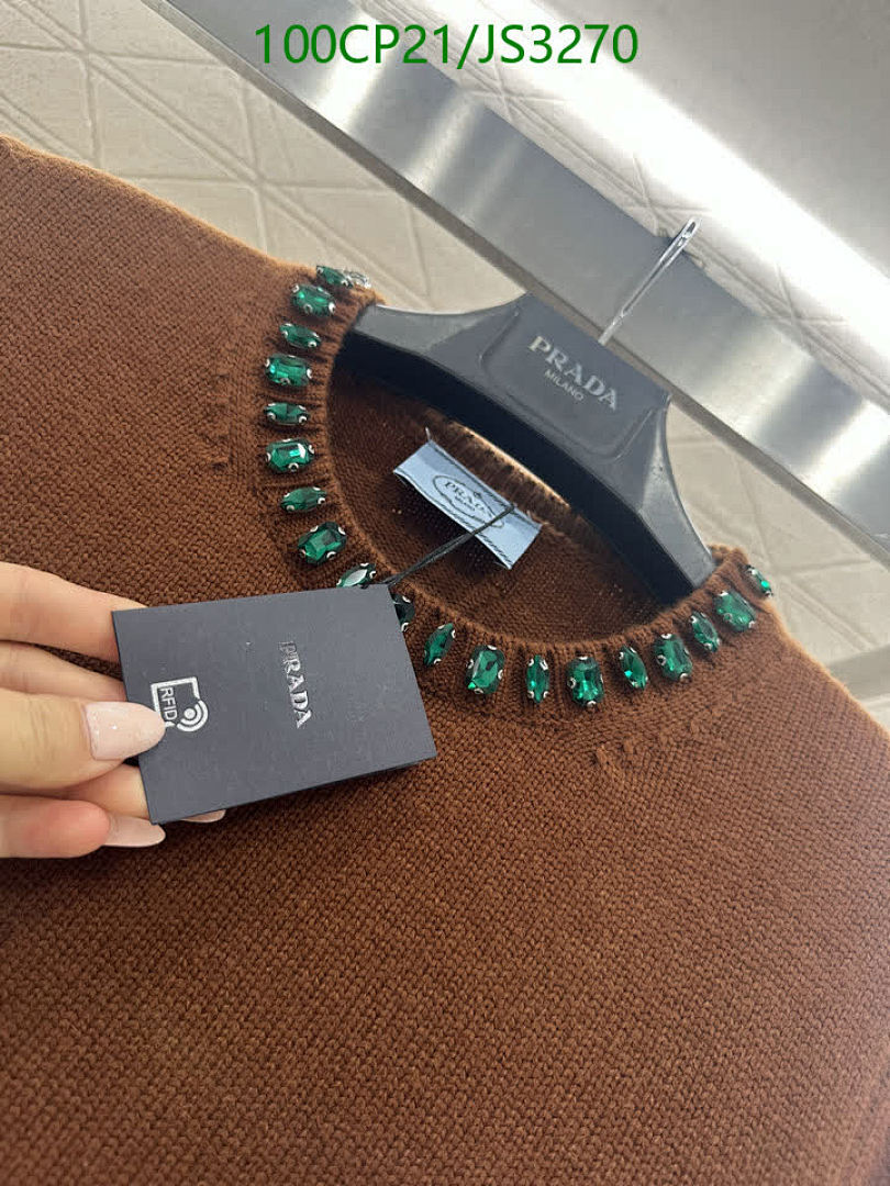 Prada-Clothing Code: JS3270 $: 100USD