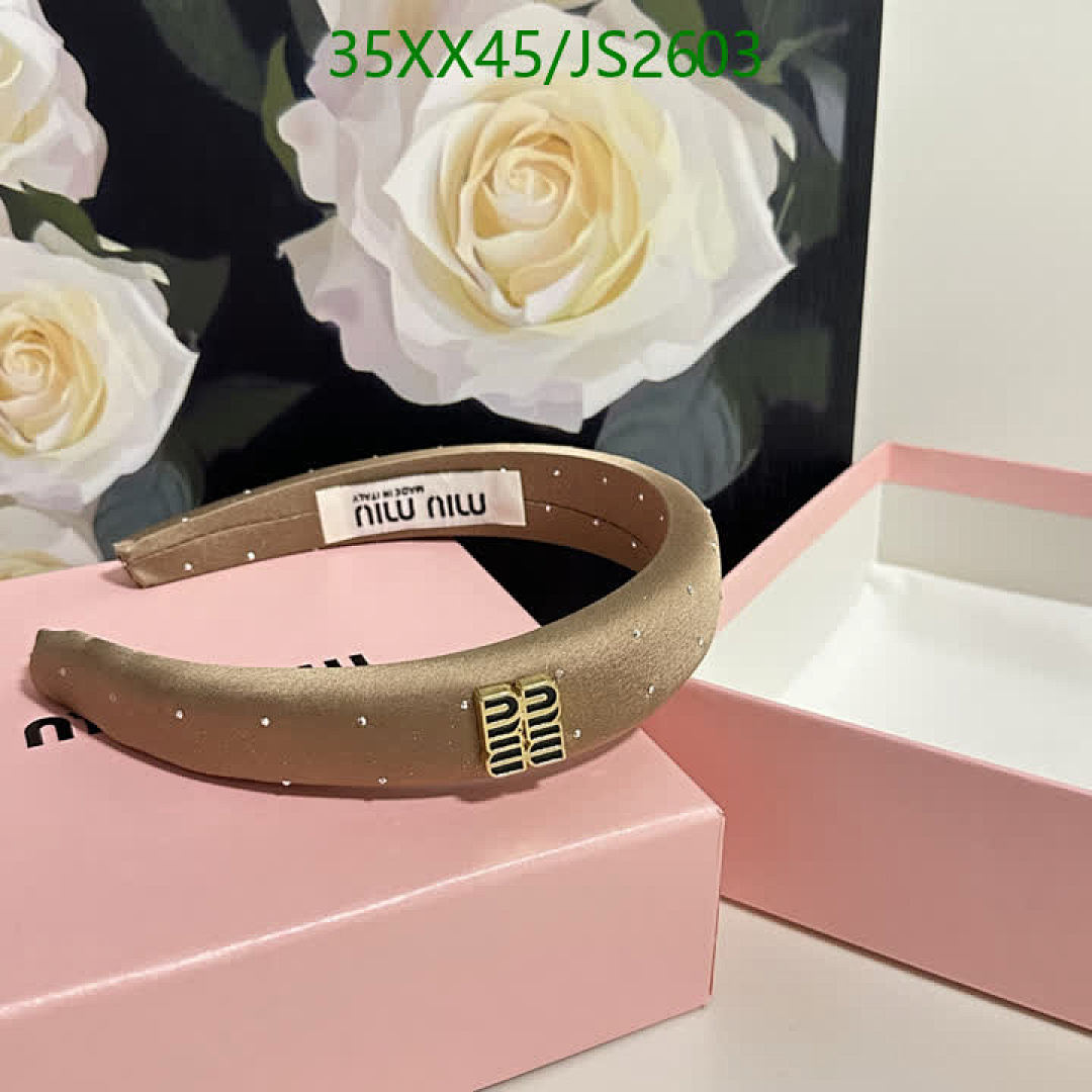 MIU MIU-Headband Code: JS2603 $: 35USD