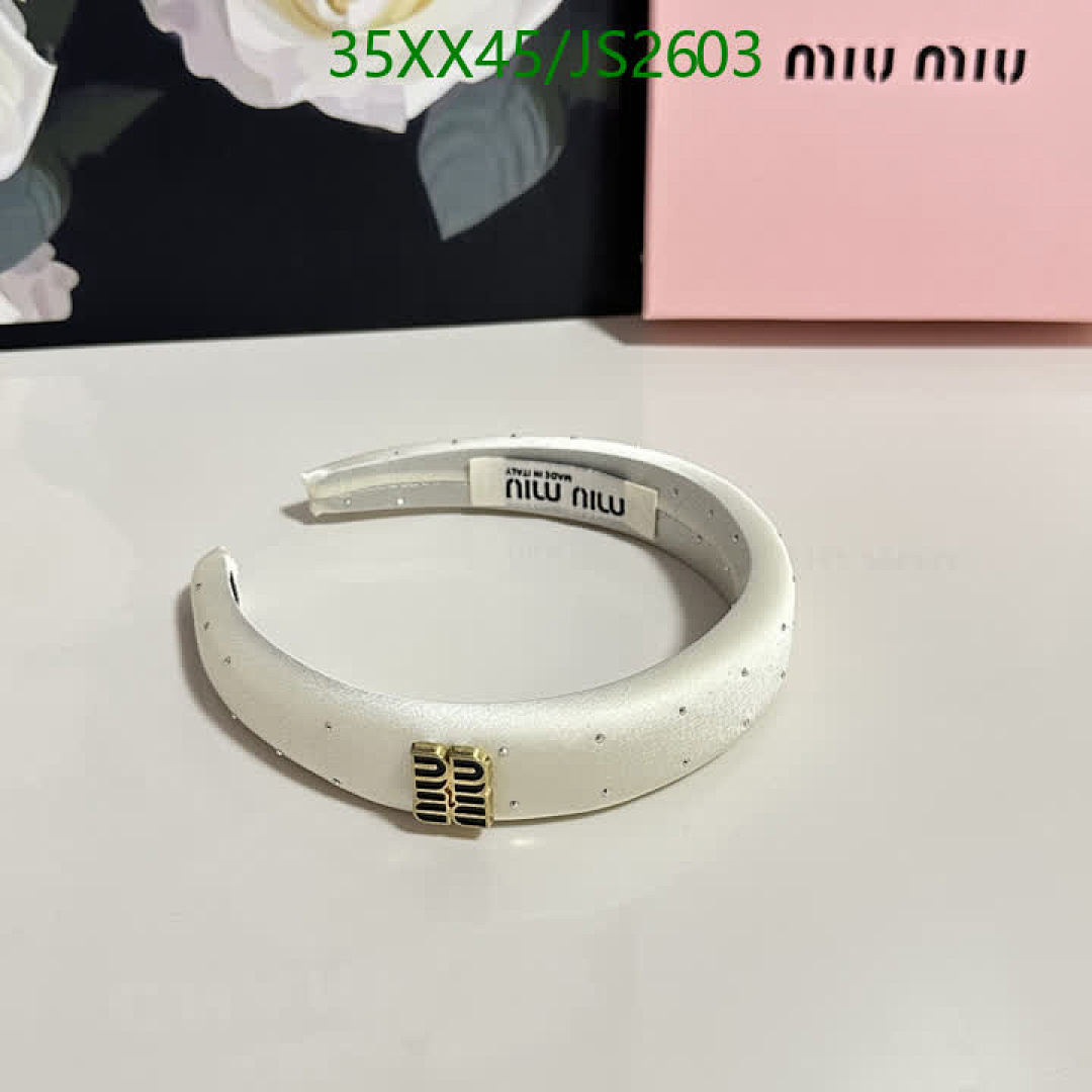 MIU MIU-Headband Code: JS2603 $: 35USD