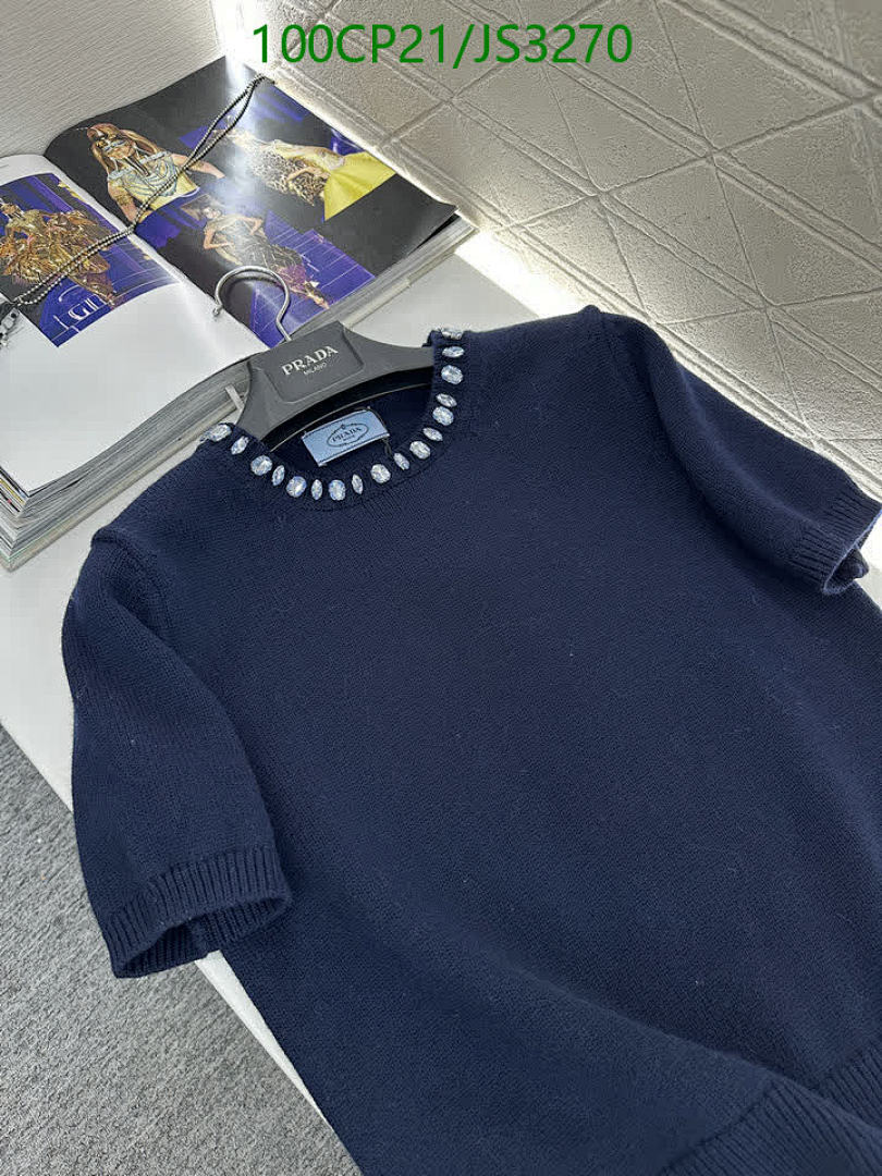 Prada-Clothing Code: JS3270 $: 100USD