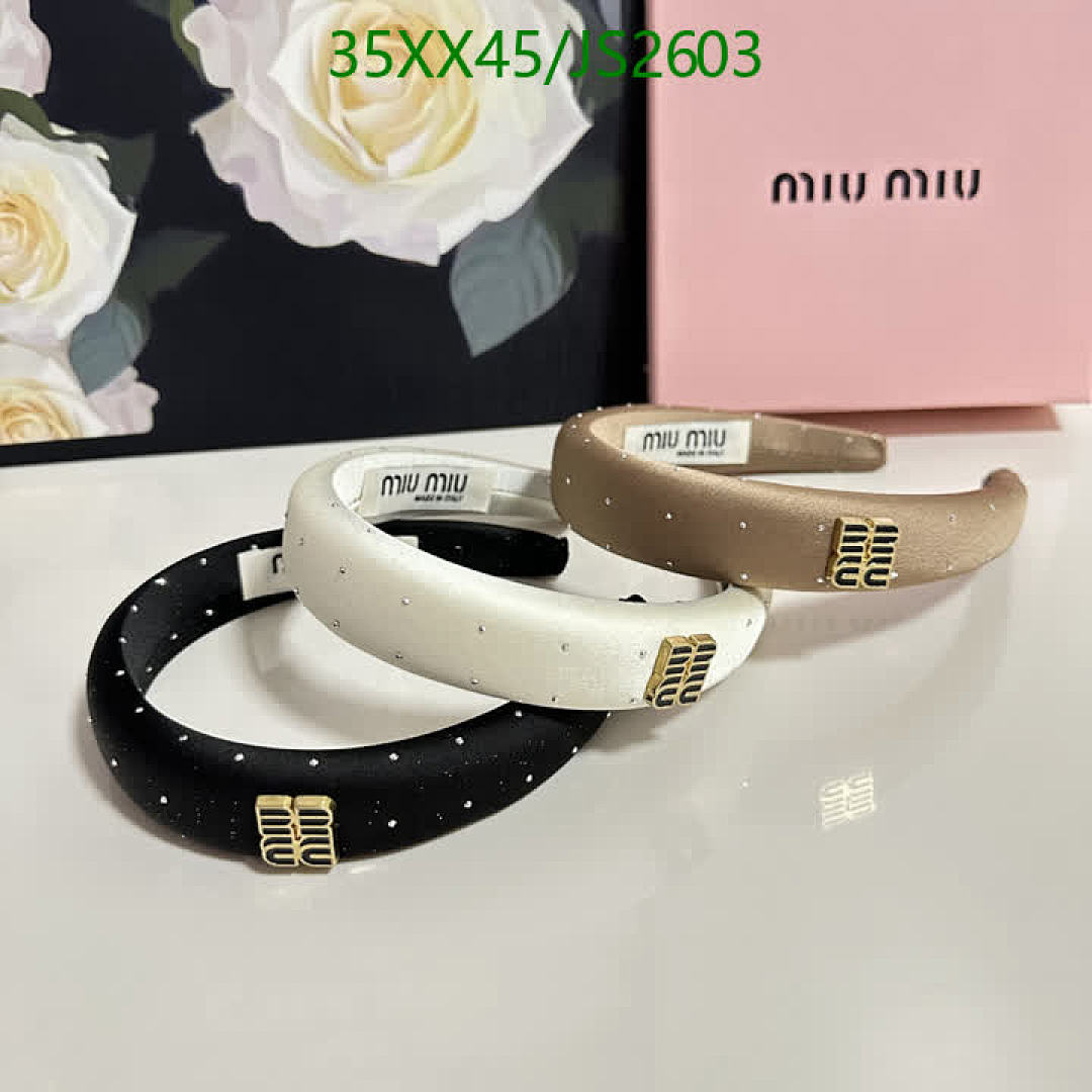 MIU MIU-Headband Code: JS2603 $: 35USD