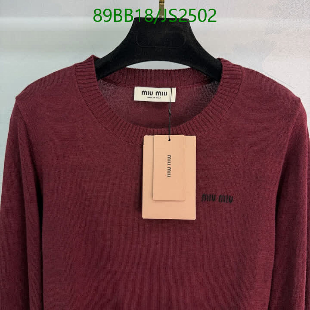 MIUMIU-Clothing Code: JS2502 $: 89USD