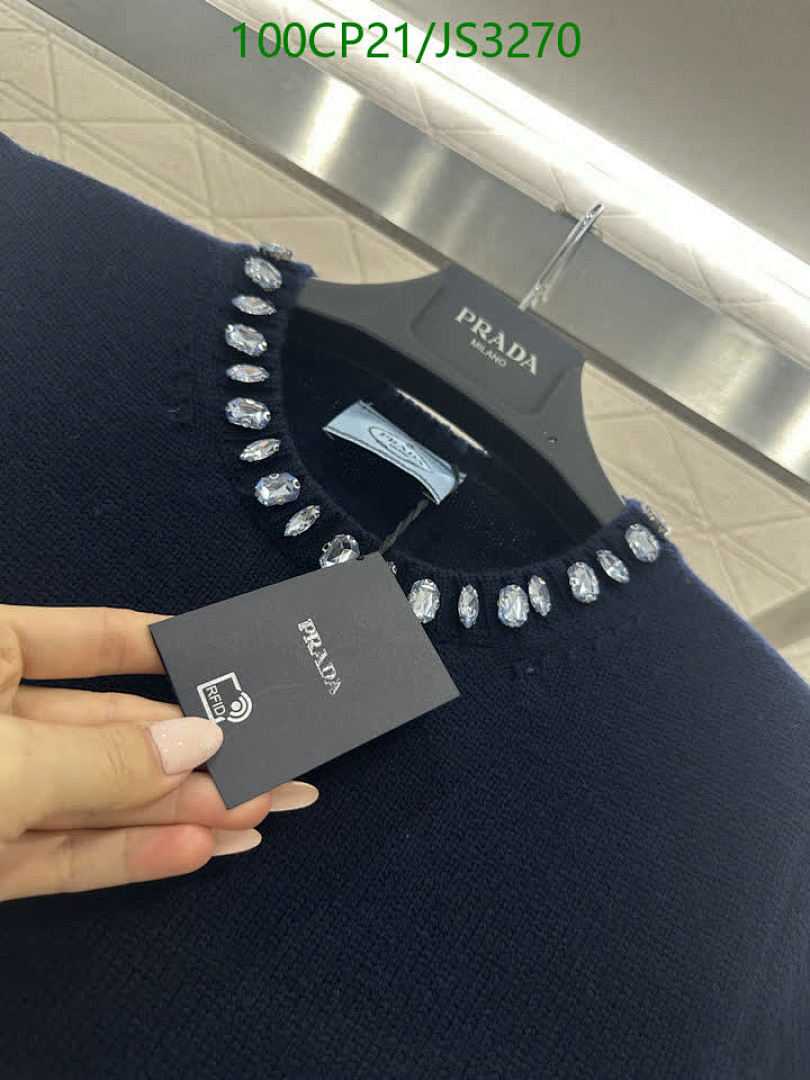 Prada-Clothing Code: JS3270 $: 100USD