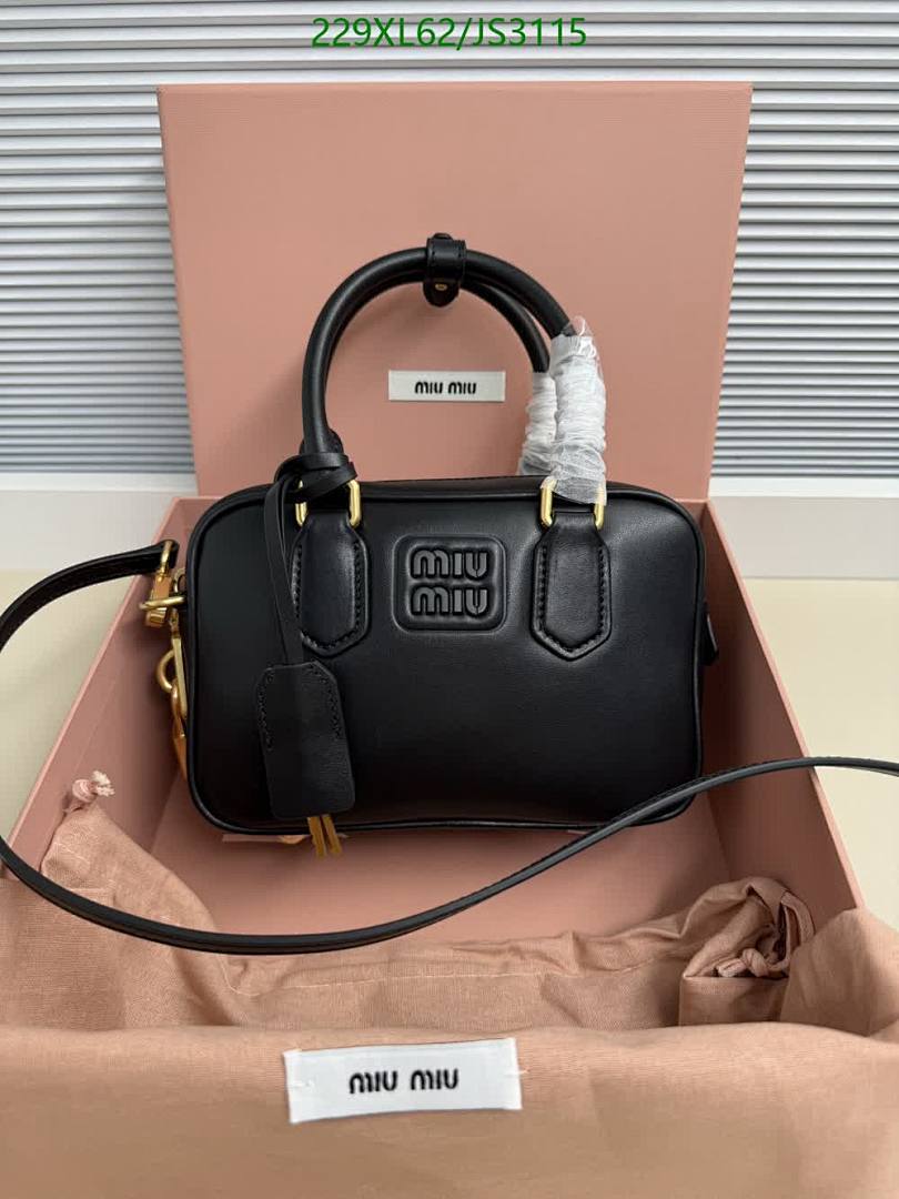 Miu Miu-Bag-Mirror Quality Code: JS3115 $: 229USD