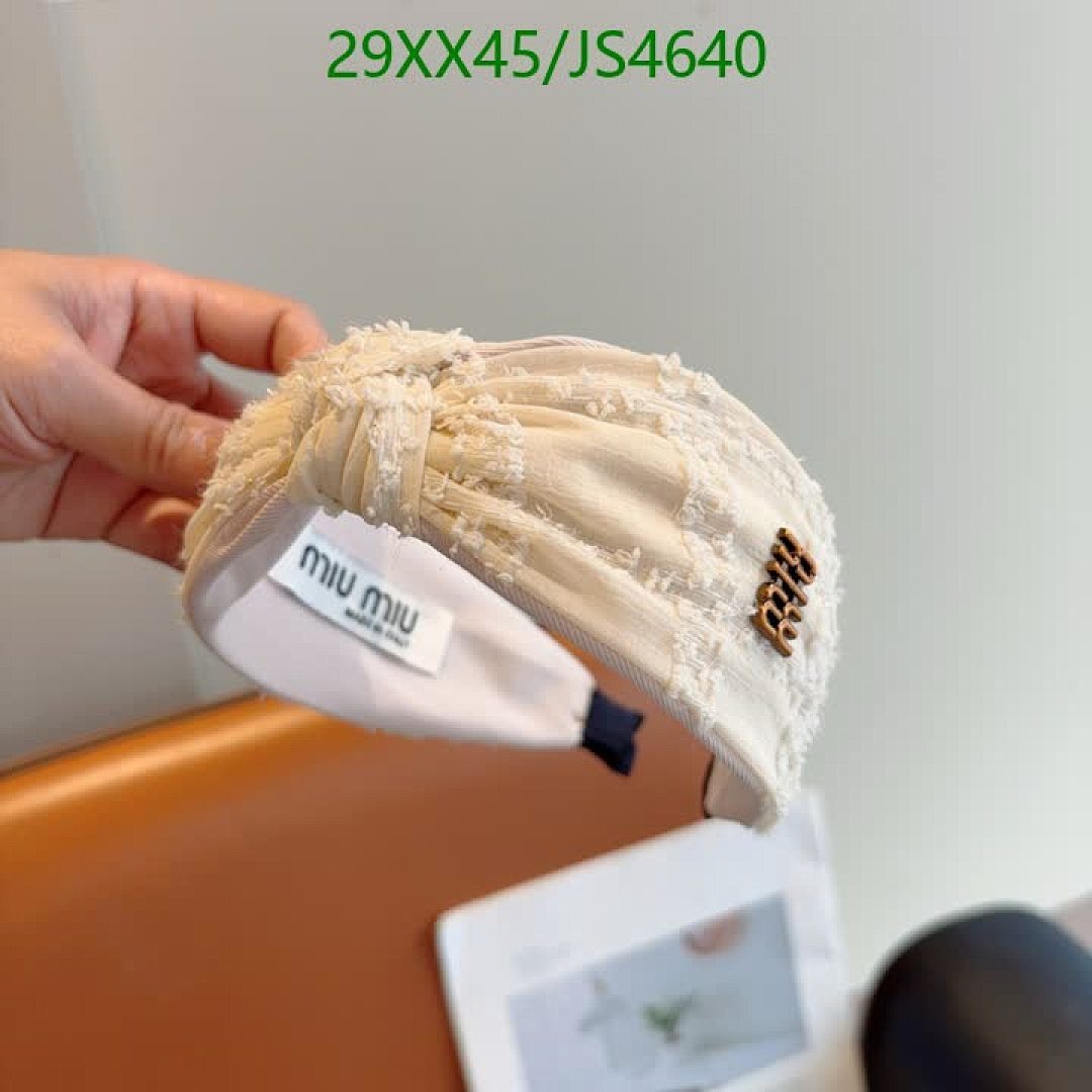 MIU MIU-Headband Code: JS4640 $: 29USD