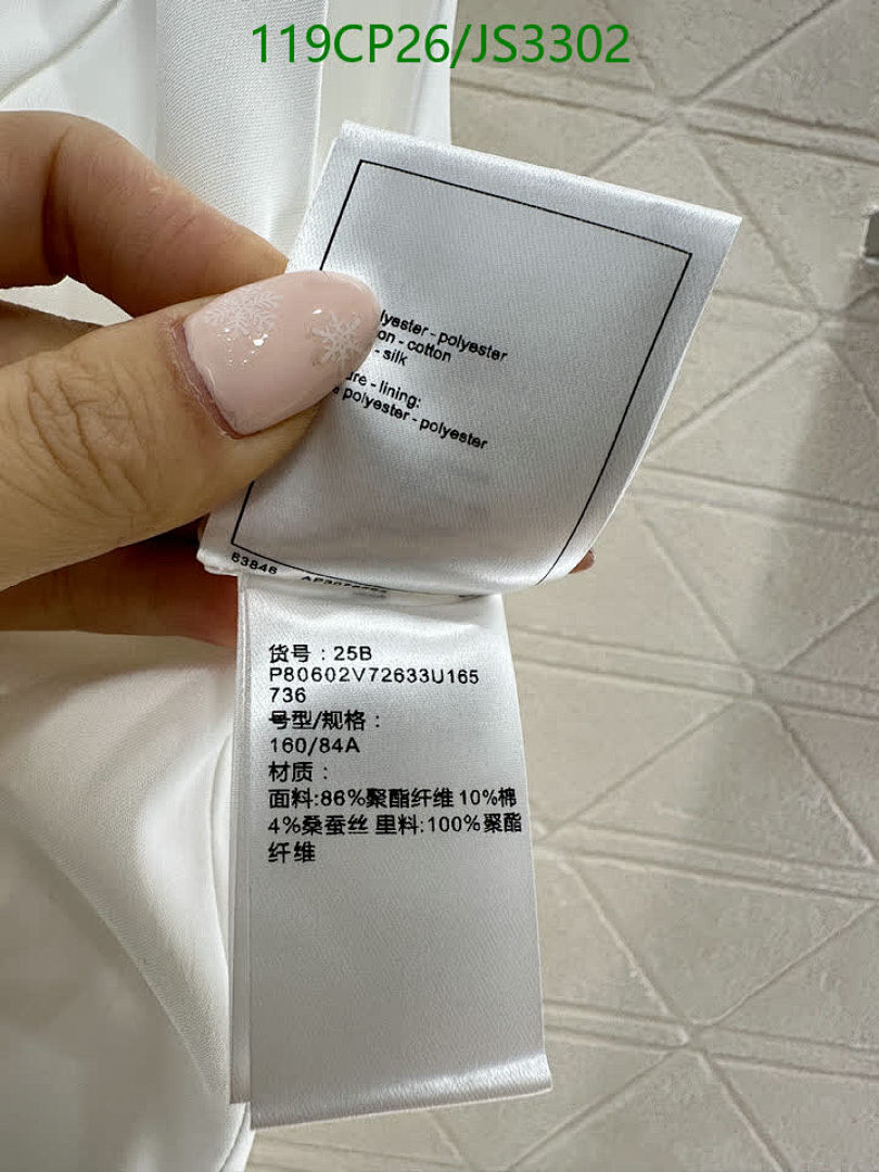 Chanel-Clothing Code: JS3302 $: 119USD