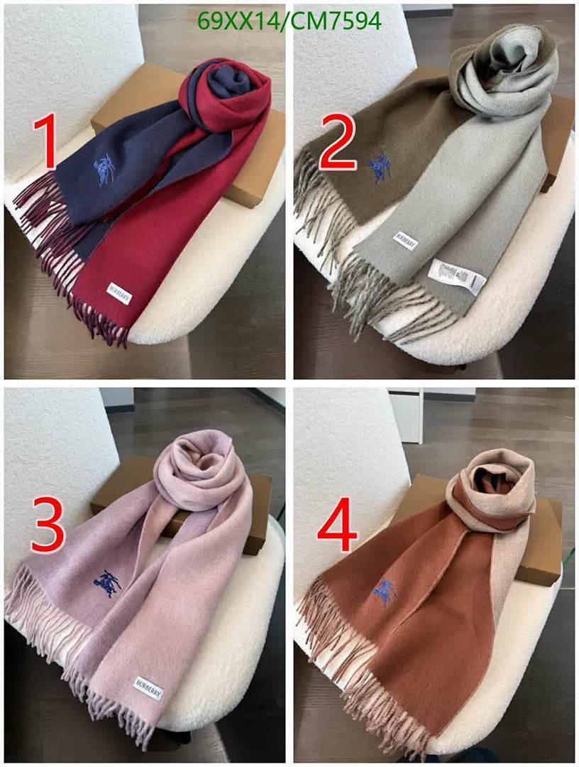 Burberry-Scarf Code: CM7594 $: 69USD