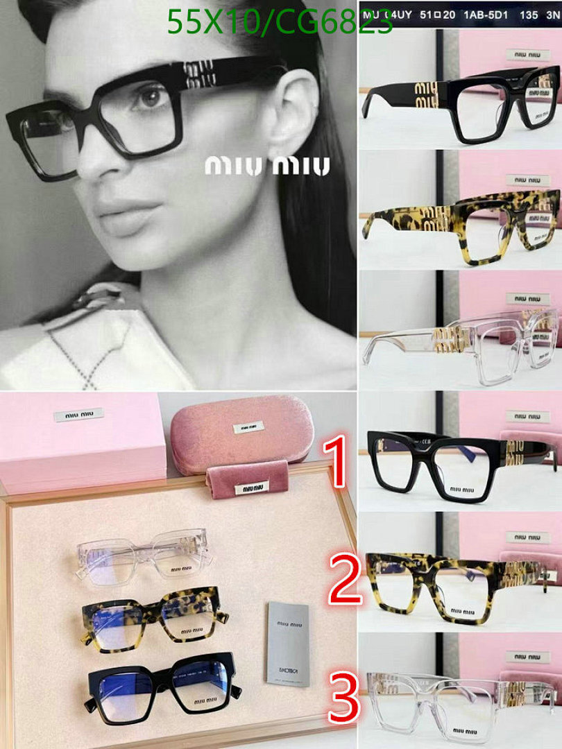 Miu Miu-Glasses Code: CG6823 $: 55USD