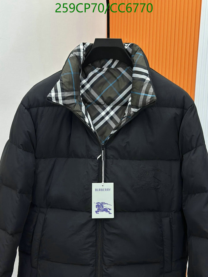 Burberry-Down jacket Men Code: CC6770 $: 259USD