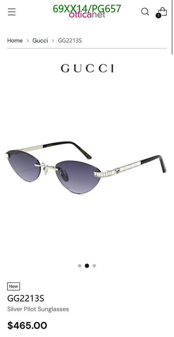 Gucci-Glasses Code: PG657 $: 69USD