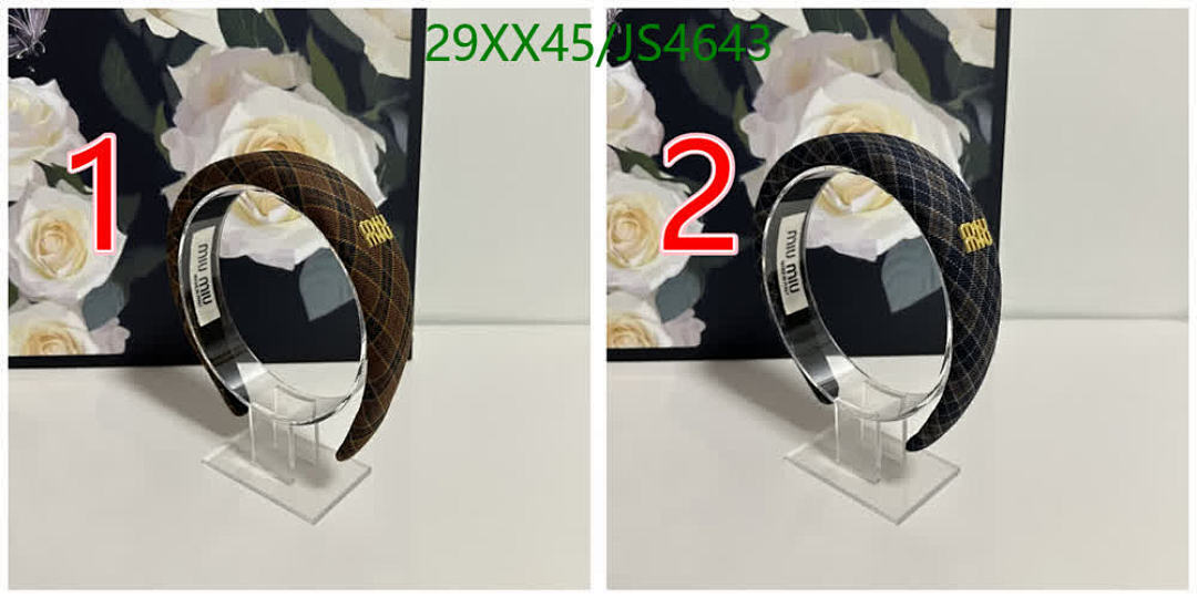 MIU MIU-Headband Code: JS4643 $: 29USD
