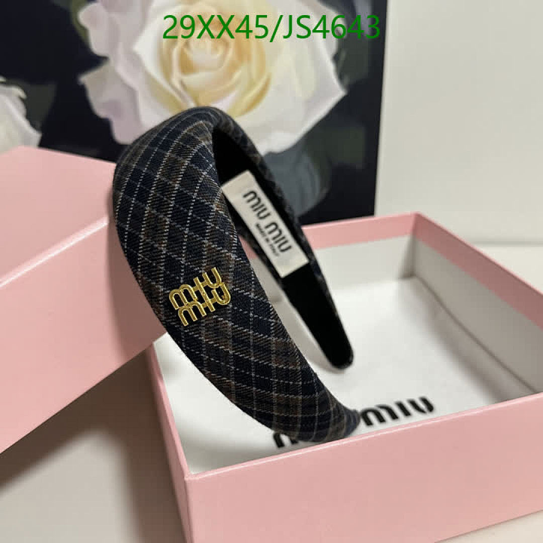 MIU MIU-Headband Code: JS4643 $: 29USD