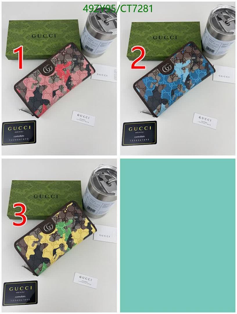 Gucci-Wallet-4A Quality Code: CT7281 $: 49USD