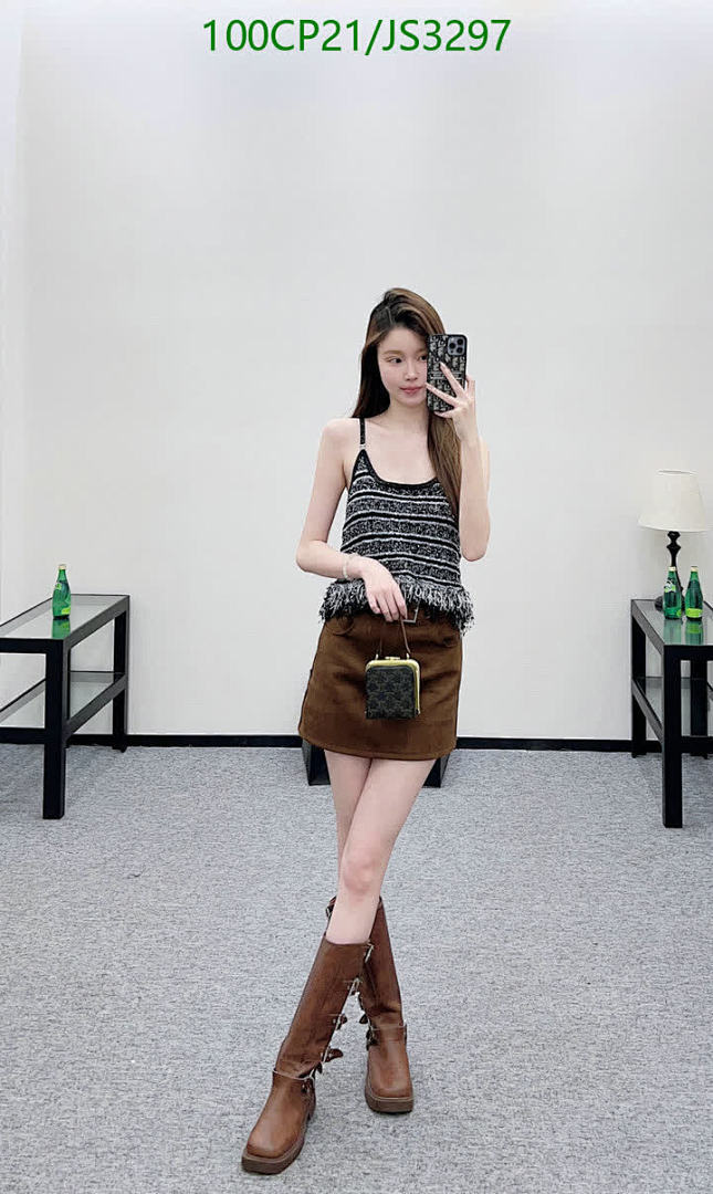 Chanel-Clothing Code: JS3297 $: 100USD