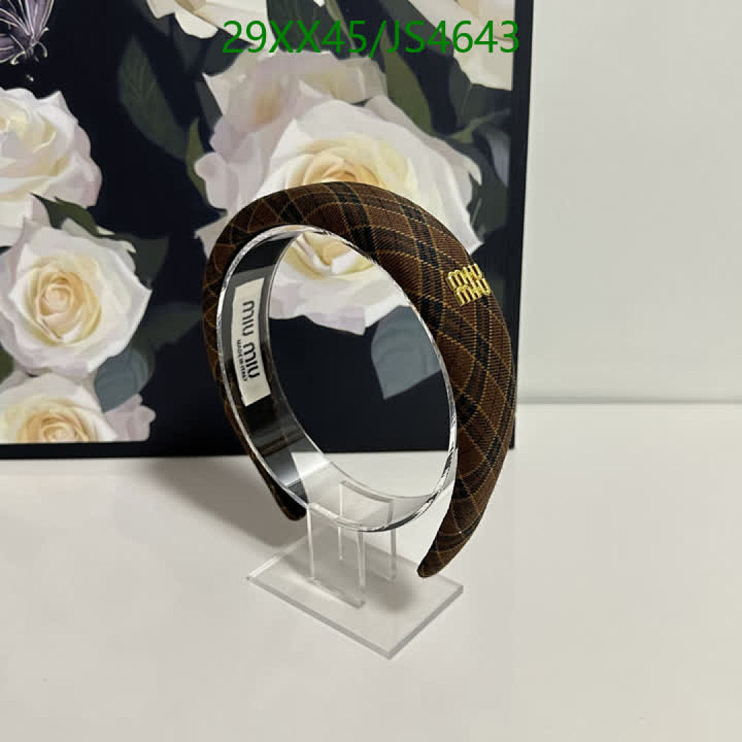 MIU MIU-Headband Code: JS4643 $: 29USD