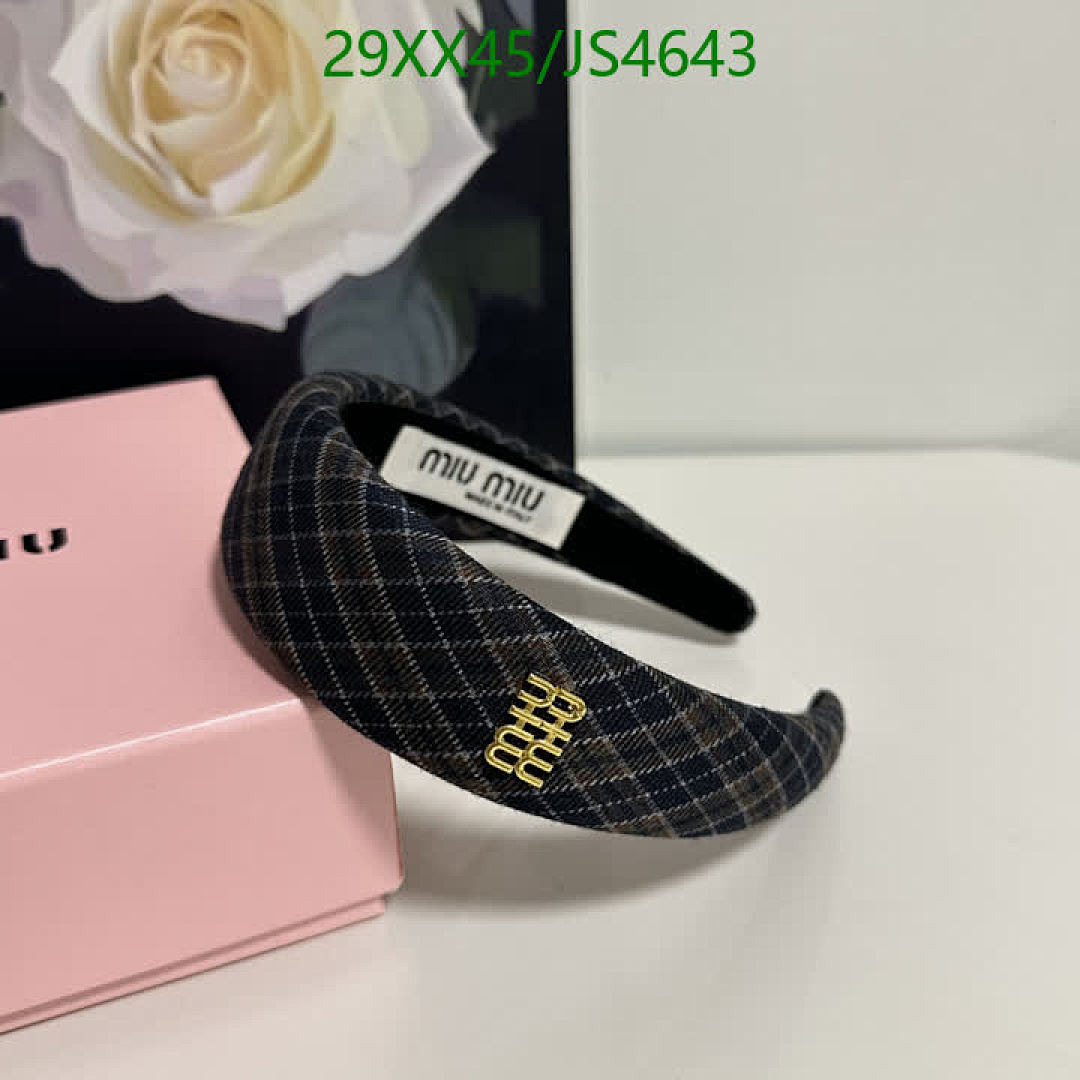 MIU MIU-Headband Code: JS4643 $: 29USD