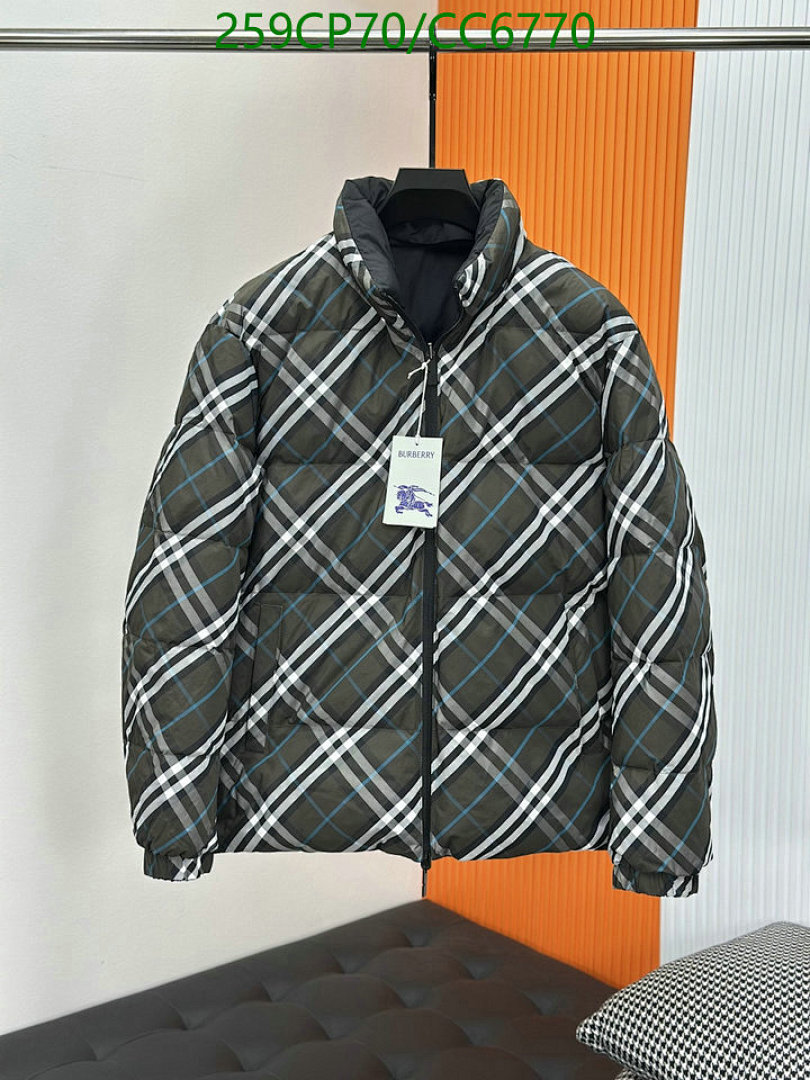 Burberry-Down jacket Men Code: CC6770 $: 259USD