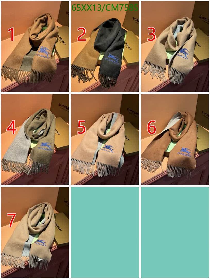 Burberry-Scarf Code: CM7585 $: 65USD