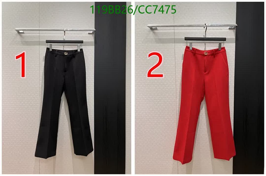 Gucci-Clothing Code: CC7475 $: 119USD