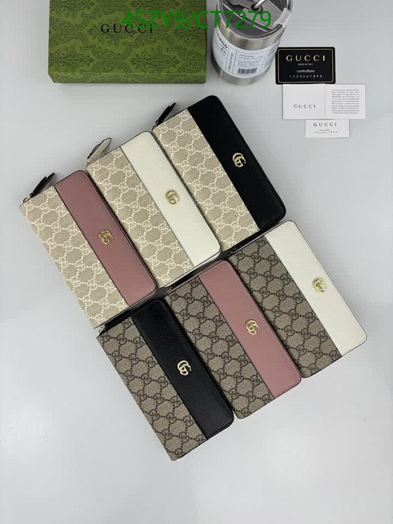 Gucci-Wallet-4A Quality Code: CT7279 $: 45USD
