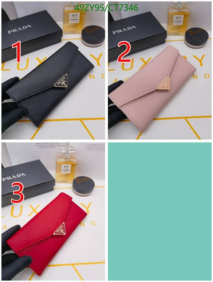 Prada-Wallet-4A Quality Code: CT7346 $: 49USD