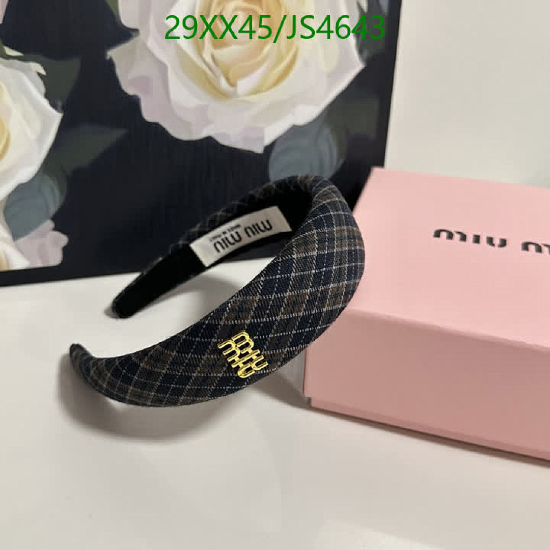 MIU MIU-Headband Code: JS4643 $: 29USD
