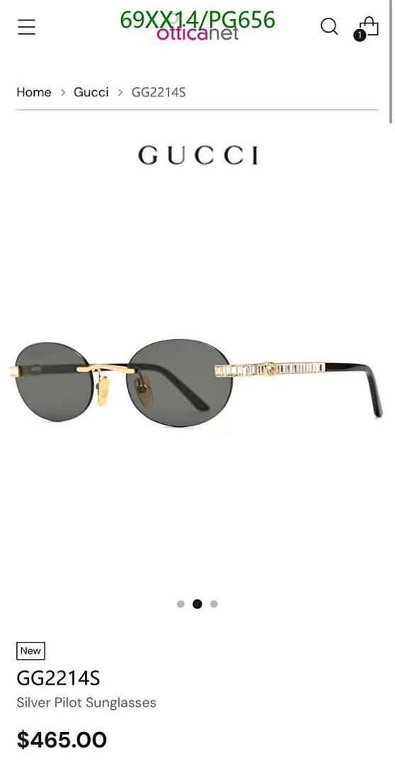 Gucci-Glasses Code: PG656 $: 69USD