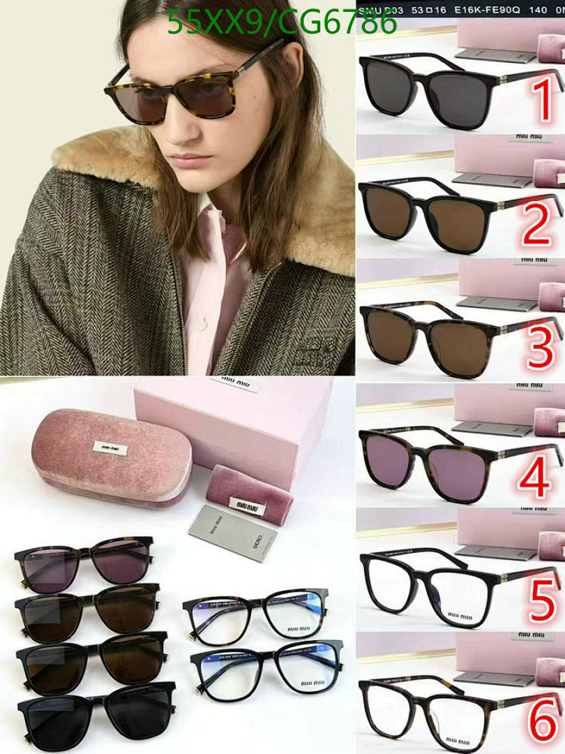Miu Miu-Glasses Code: CG6786 $: 55USD