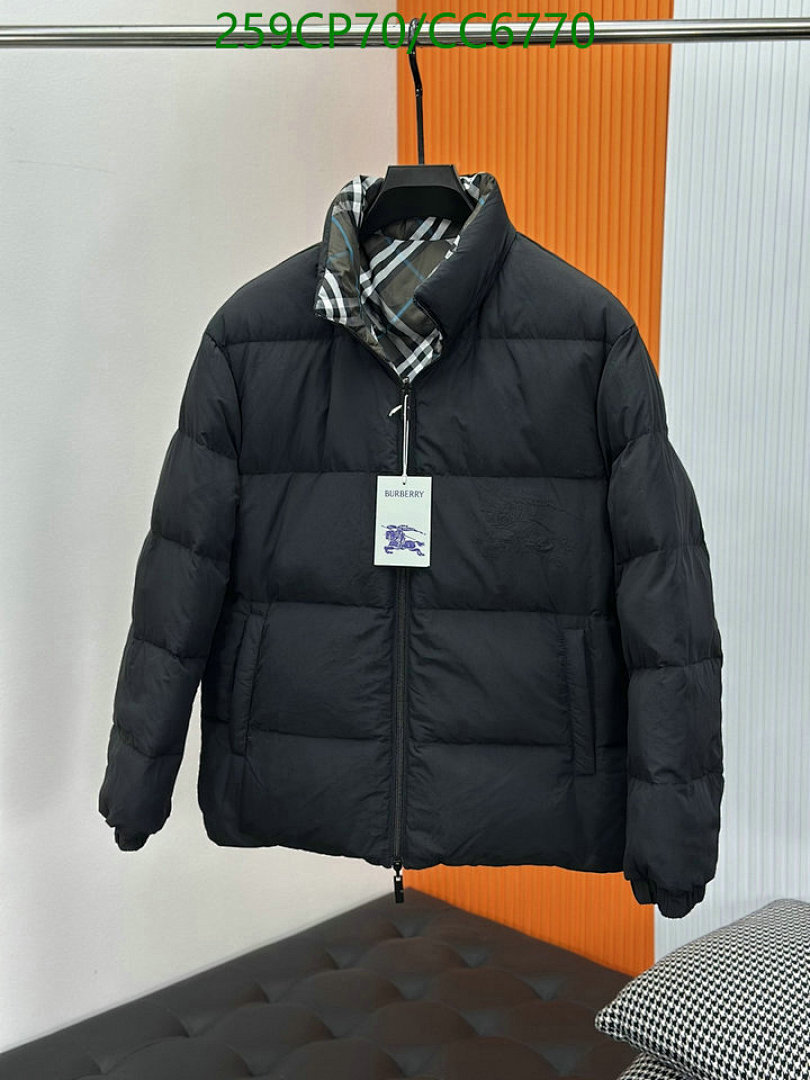 Burberry-Down jacket Men Code: CC6770 $: 259USD