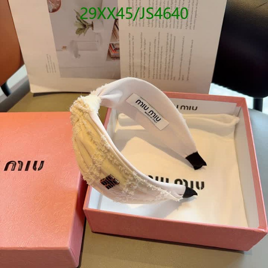 MIU MIU-Headband Code: JS4640 $: 29USD