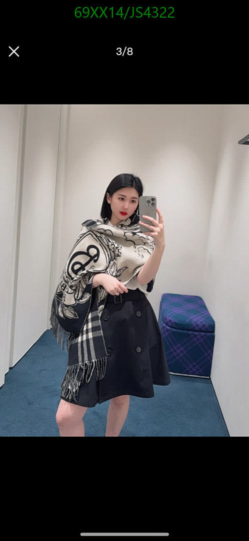 Burberry-Scarf Code: JS4322 $: 69USD