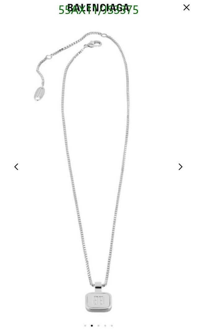 Balenciaga-Jewelry Code: JS3375 $: 55USD