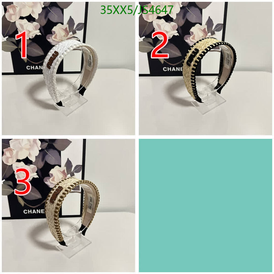 MIU MIU-Headband Code: JS4647 $: 35USD