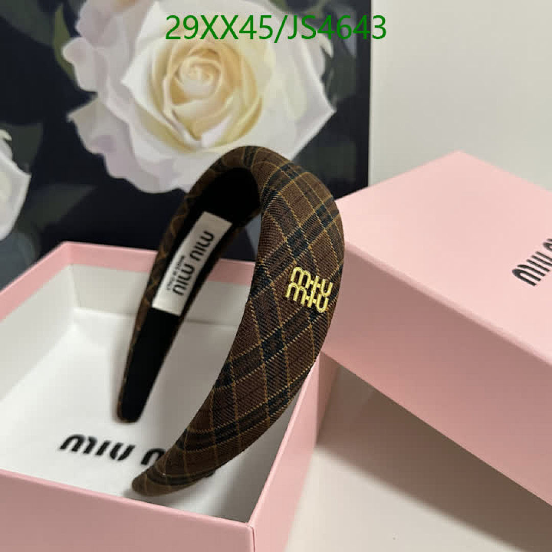 MIU MIU-Headband Code: JS4643 $: 29USD