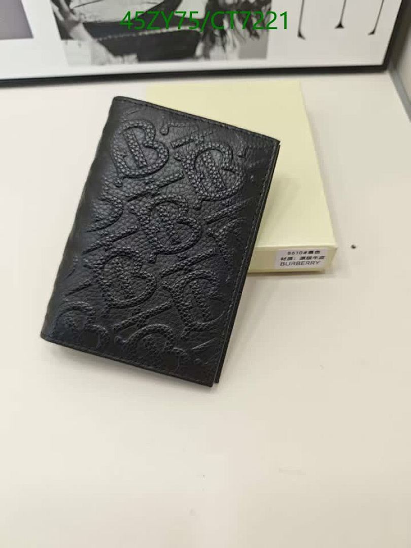 Burberry-Wallet-4A Quality Code: CT7221 $: 45USD
