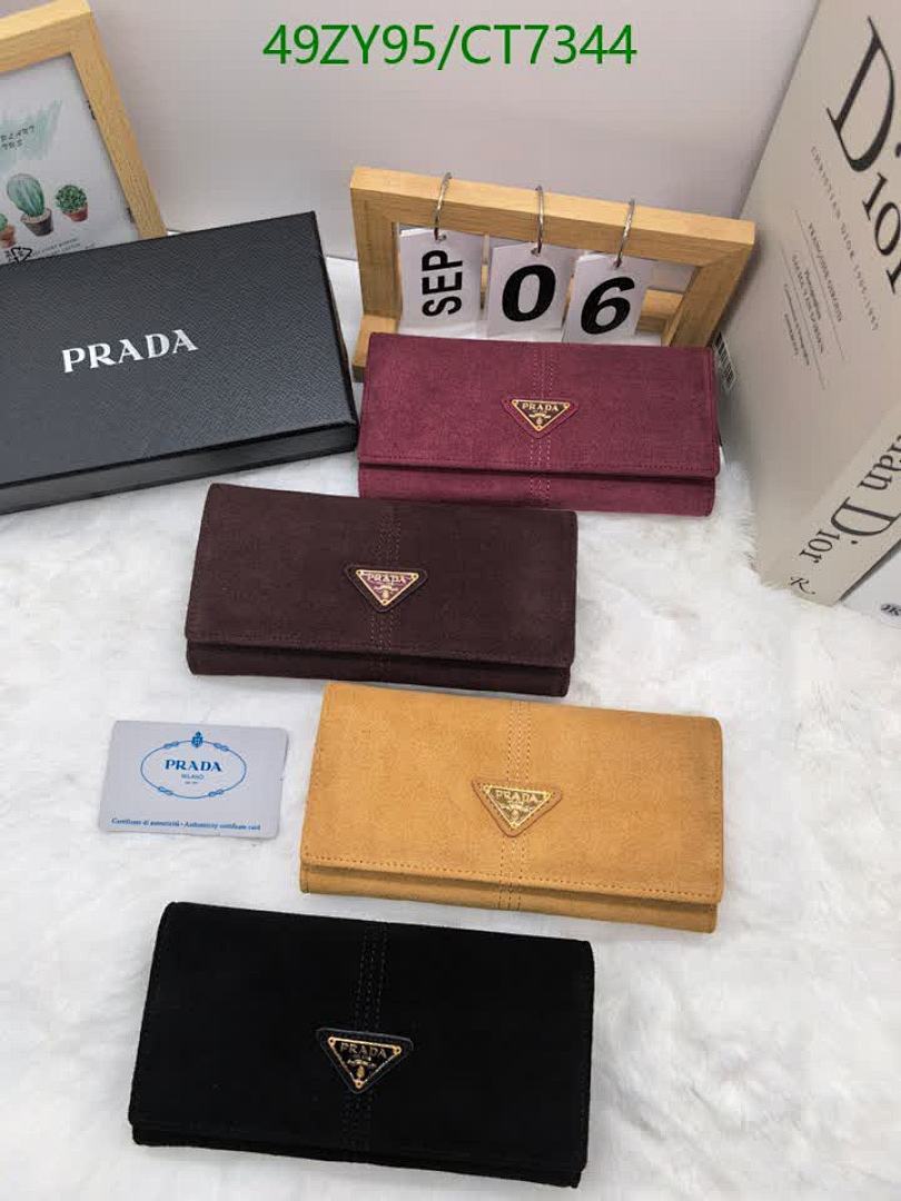 Prada-Wallet-4A Quality Code: CT7344 $: 49USD