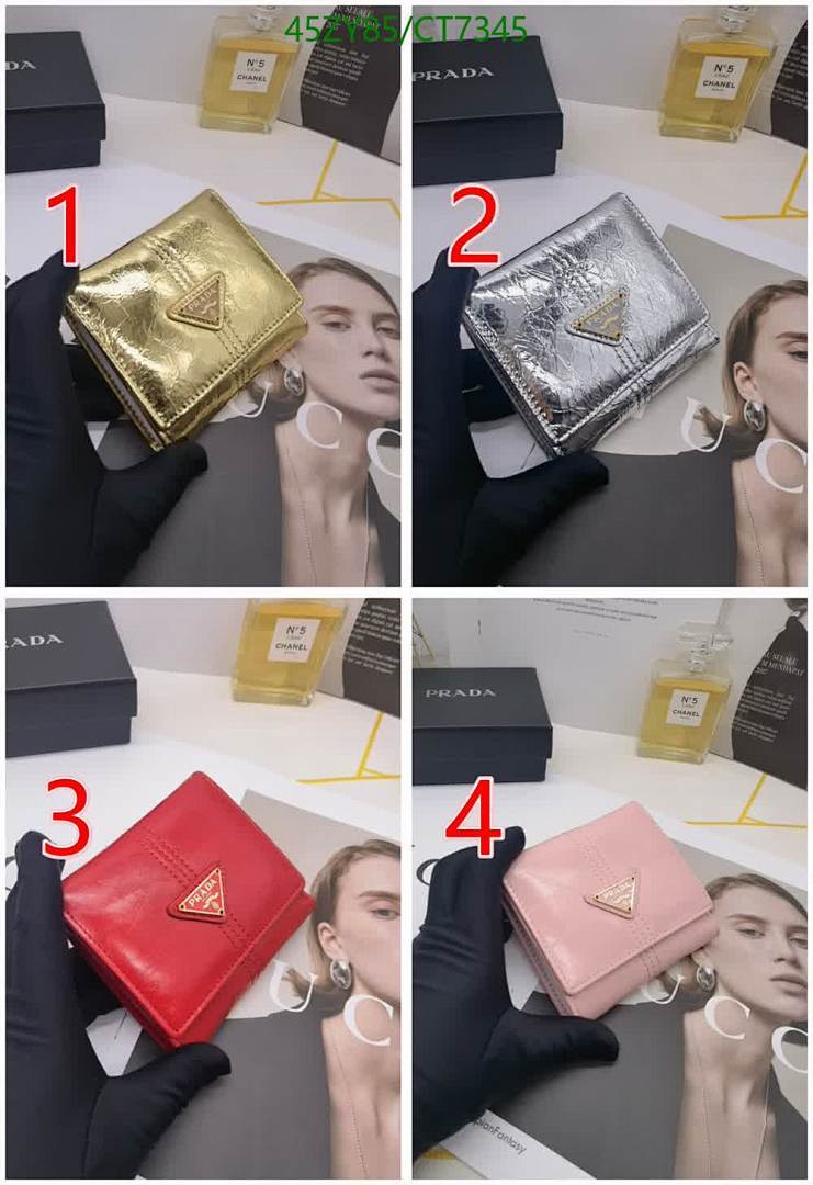 Prada-Wallet-4A Quality Code: CT7345 $: 45USD