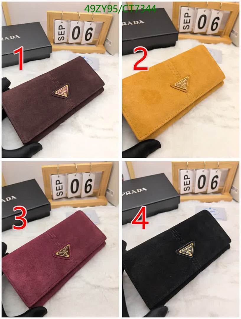 Prada-Wallet-4A Quality Code: CT7344 $: 49USD