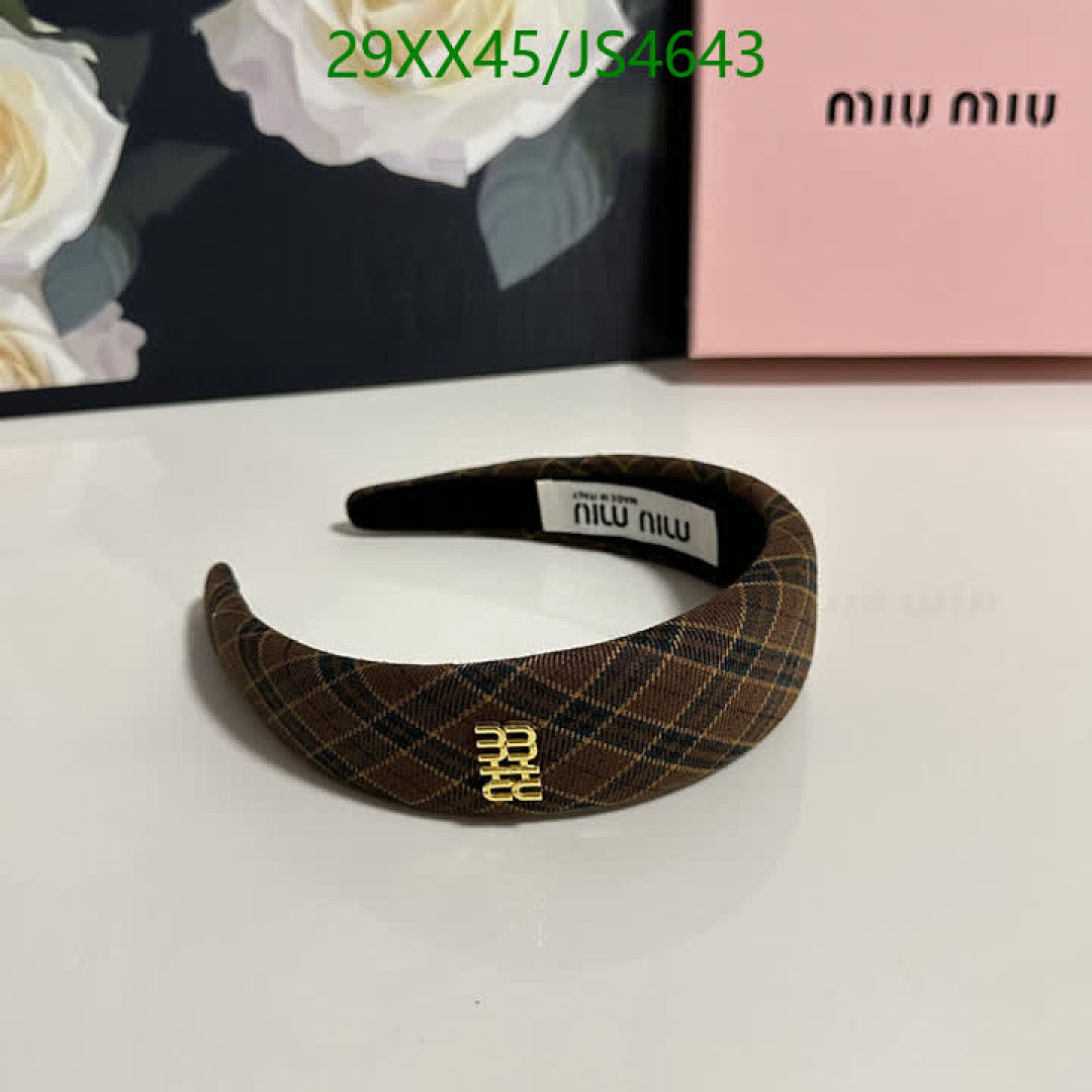 MIU MIU-Headband Code: JS4643 $: 29USD