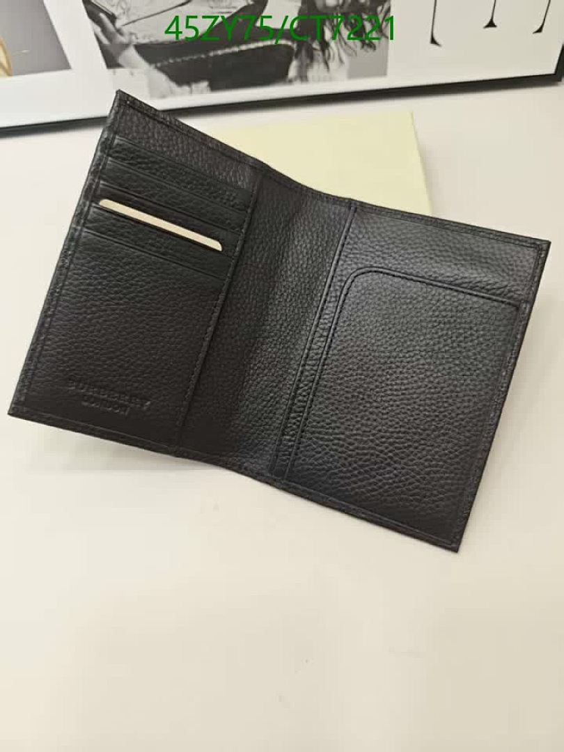 Burberry-Wallet-4A Quality Code: CT7221 $: 45USD
