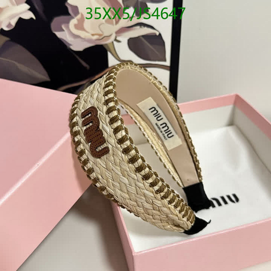 MIU MIU-Headband Code: JS4647 $: 35USD