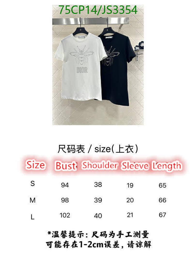 Dior-Clothing Code: JS3354 $: 75USD