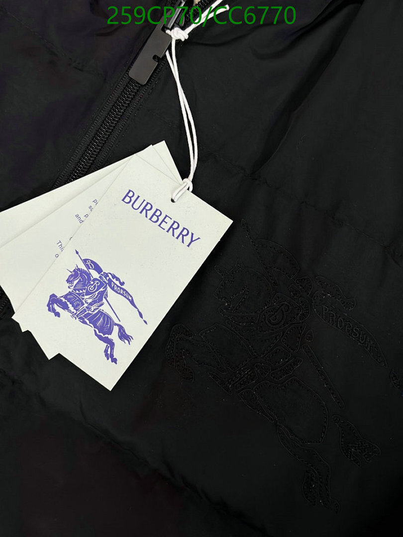 Burberry-Down jacket Men Code: CC6770 $: 259USD