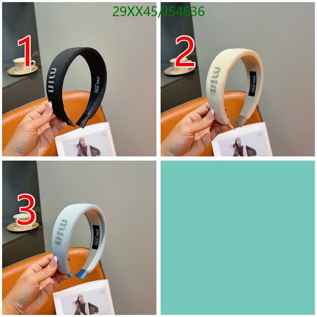 MIU MIU-Headband Code: JS4636 $: 29USD