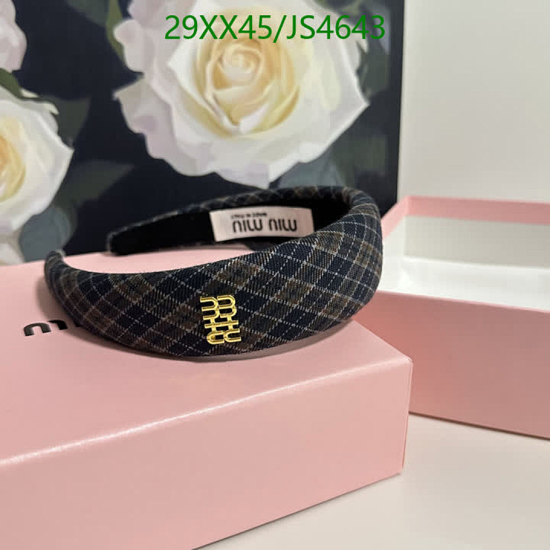 MIU MIU-Headband Code: JS4643 $: 29USD
