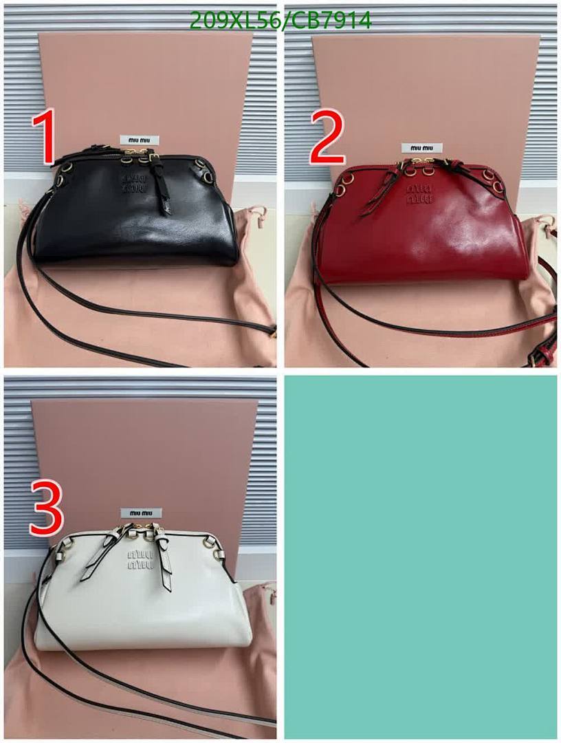 Miu Miu-Bag-Mirror Quality Code: CB7914 $: 209USD