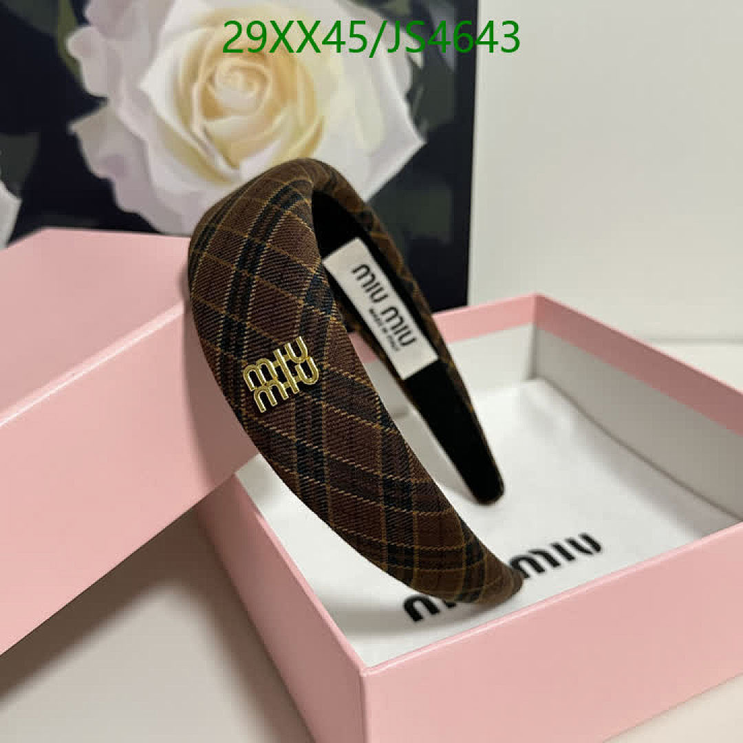 MIU MIU-Headband Code: JS4643 $: 29USD