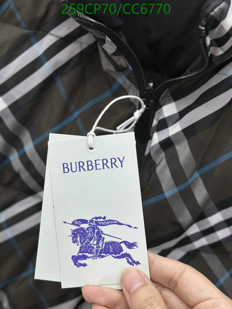 Burberry-Down jacket Men Code: CC6770 $: 259USD
